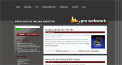 Desktop Screenshot of pro-webwork.com